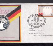 Bund 1974 Numisbrief Medaille 25 Jahre BRD Feinsilber PP