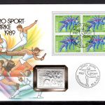 Schweiz 1989 Numisbrief Medaille Pro Sport Silber