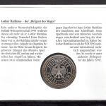 Bund 1992 Numisbrief Medaille Fußball WM 1990 Lothar Matthäus PP