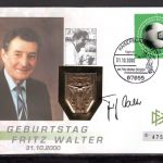 Bund 2000 Numisbrief Medaille 80. Geburtstag Fritz Walter
