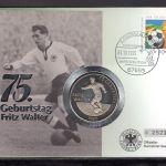 Bund 1995 Numisbrief Medaille 75. Geburtstag Fritz Walter ST