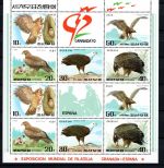 Nordkorea MiNr. 2017-2020 Block 502+268 postfrisch Greifvögel Eulen Uhus