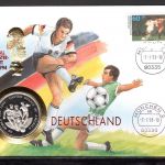 Bund 1993 Numisbrief Uganda 1000 Shillings Fußball WM 1994 ST