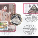 Bund 1987 Numisbrief Medaille Mater Dei Memento Mei, versilbert ST