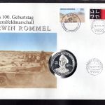 Bund/ Grenada 1991 Numisbrief Medaille 100. Geburtstag E. Rommel PP