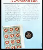 Schweiz 1995 Medaillenblatt 150. Jahre Basler Taube PP