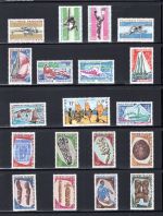 franz. Polynesien Lot aus 1958-1971 postfrisch