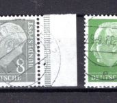 Bund MiNr. 179 y II ff gestempelt z. Teil geprüft Schlegel