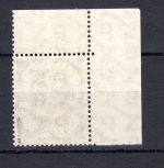 Bund MiNr. 132 postfrisch Eckrand ol, Bogenrand gefaltet, geprüft