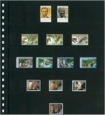 Lindner Einsteckblätter Omnia schwarz 5 Streifen 05P (10er Packung) neuwertig