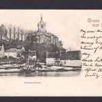 AK Cleve (Kleve) NRW um 1900 Bootsanleger vor Schwanenburg