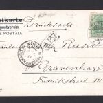 AK Cleve (Kleve) NRW 1903 Hagsche Strasse kaiserl. Postamt coloriert