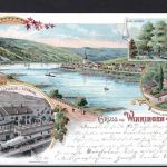 AK Winningen/ Mosel 1901 Gasthaus Schwan, 3 Buchen