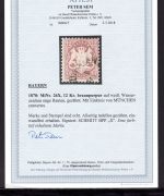 Bayern MiNr. 26 X gestempelt Fotoattest Sem, Brettl