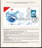 Sowjetunion Autogrammbrief Original Autogramm Romanenko + Alexandrow