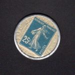 Frankreich SOCIÉTE GÉNERALE Kapselgeld 25 Centimes