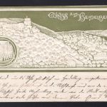 AK Heidelberg 1901 Prägekarte mit Schloss und Altstadt