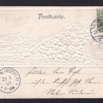 AK Heidelberg 1901 Prägekarte mit Schloss und Altstadt