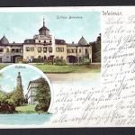 AK Weimar 1903 Schloss Belvedere, coloriert