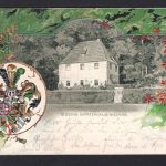 AK Weimar 1901 Goethe´s Gartenhaus, Prägekarte