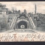 AK Stuttgart 1905 Schwabtunnel mit Strassenbahn