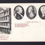 AK Frankfurt/ Main 1911 Goethehaus, Goethe und Eltern