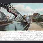 AK Barmen (Wuppertal) 1904 Werther Bollwerk mit Schwebebahn