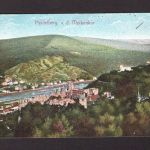 AK Heidelberg 1907 Blick über Schloss auf den Neckar