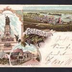 AK Rüdesheim 1899 Nationaldenkmal, Uferstrasse