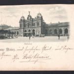 AK Mainz 1897 Bahnhof