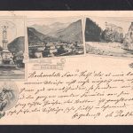 AK Bozen 1897 Burg Runkelstein, Denkmal W.v.d. Vogelweide