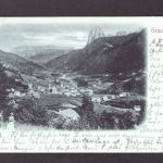 AK Gröden 1898 Blick über das Tal auf den Langkofel