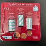 San Marino 2006 Münzrollen-Set 1-5 Cent im Blister unzirkuliert