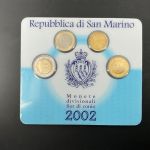 San Marino 2002 Coincard 20 Cent - 2 Euo unzirkuliert