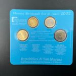 San Marino 2002 Coincard 20 Cent - 2 Euo unzirkuliert
