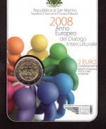 San Marino Coincard 2 Euro 2008 "Interkultureller Dialog" ST