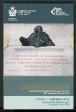 San Marino Coincard 2 Euro 2014 im Folder "Bramante" BU