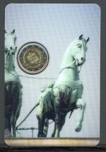 San Marino Coincard 2 Euro 2015 im Folder 25 Jahre Mauerfall ST