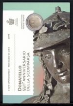 San Marino Coincard 2 Euro 2016 im Folder "Donatello" BU