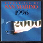 San Marino 1996 KMS im Folder mit 1 - 1000 Lire ST