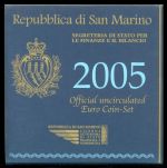 San Marino 2005 Kursmünzensatz/ KMS im Folder incl. 5 Euro Onofri ST