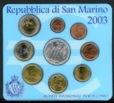 San Marino Coincard KMS 2003 im Folder mit 5 Euro "1700 J. San Marino" ST