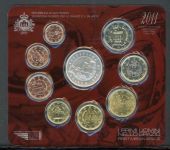 San Marino Coincard KMS 2011 im Folder mit 5 Euro "Weltraumflug" ST