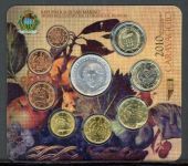 San Marino Coincard KMS 2010 im Folder mit 5 Euro "Carvaggio" ST