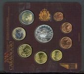 San Marino Coincard KMS 2010 im Folder mit 5 Euro "Carvaggio" ST