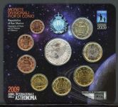 San Marino Coincard KMS 2009 im Folder mit 5 Euro "Jahr der Astronomie ST