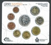 San Marino Coincard KMS 2014 im Folder mit 5 Euro "Gino Bartali" ST