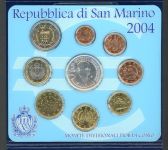 San Marino Coincard KMS 2004 im Folder mit 5 Euro "Borghesi" ST