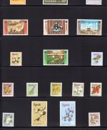 Uganda Lot aus 1962-1975 postfrisch