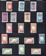 franz. Nigergebiete Lot aus 1921-1942 postfrisch